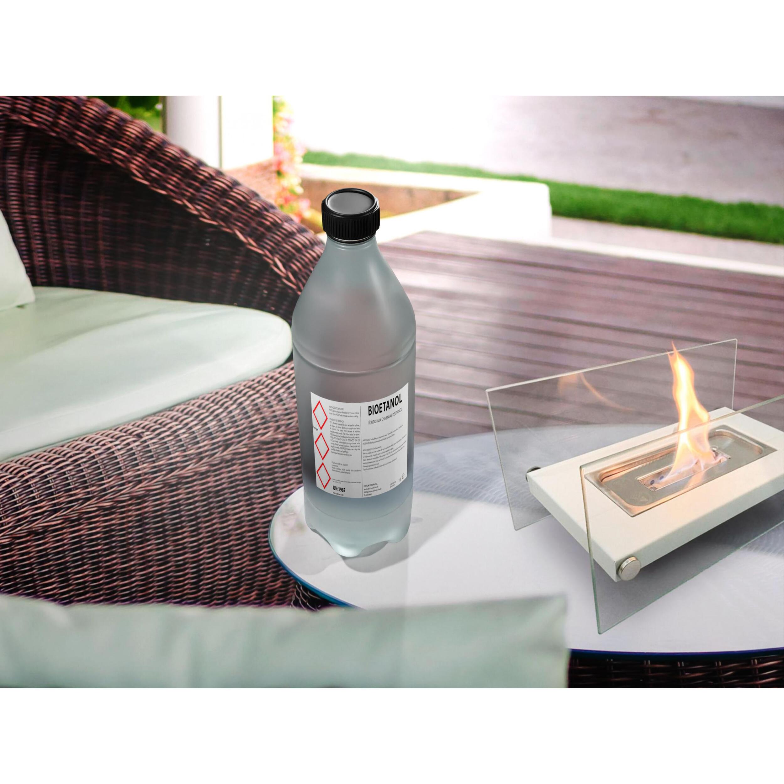 Combustible Etanol de origen natural aroma neutro  Caja 12 Botellas de 1L  BOT-12F PURLINE  W