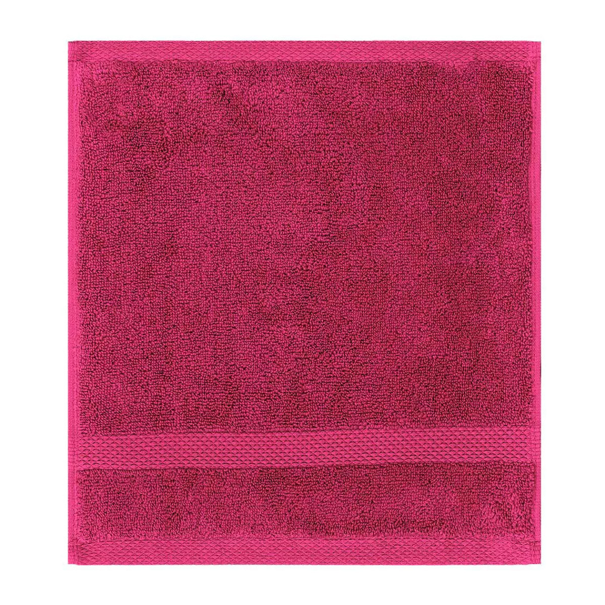 Carre pur coton 550 g/m² uni rose Elea fuchsia