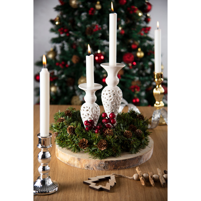 Candeliere Excelsa – White Home, Ceramica, Bianco