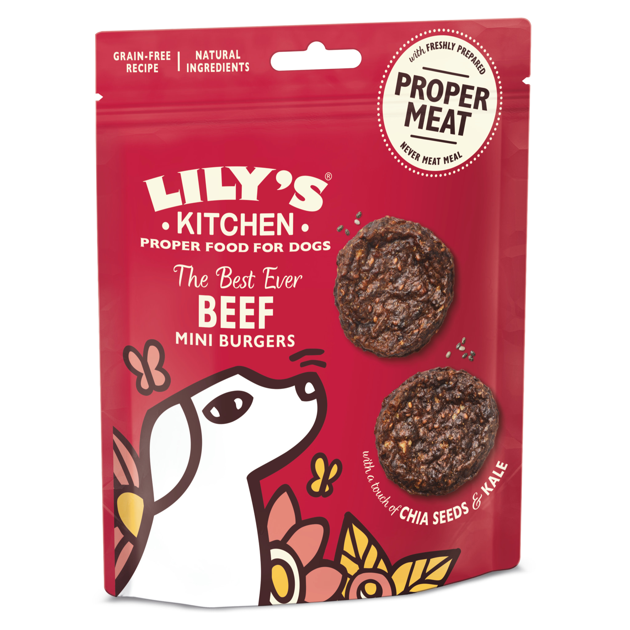 Lily's Kitchen Chien Burgers au boeuf 70g - Lot de 8