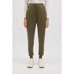 Pantaloni jogger fluidi verdi