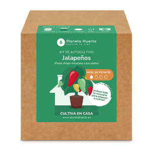 Kit de autocultivo Jalapeños Planeta Huerto