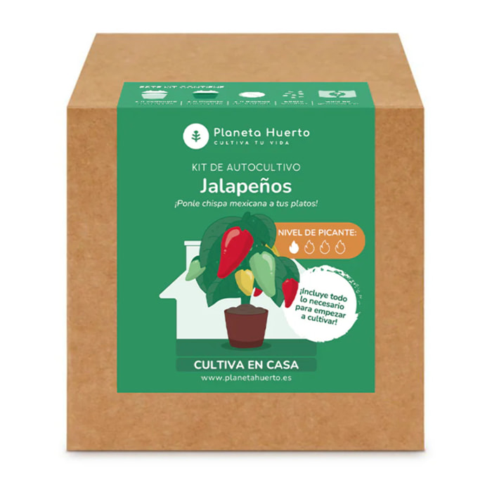 Kit de autocultivo Jalapeños Planeta Huerto