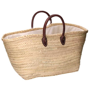 Borsa in paglia naturale set da 3 cm65x32h33/44