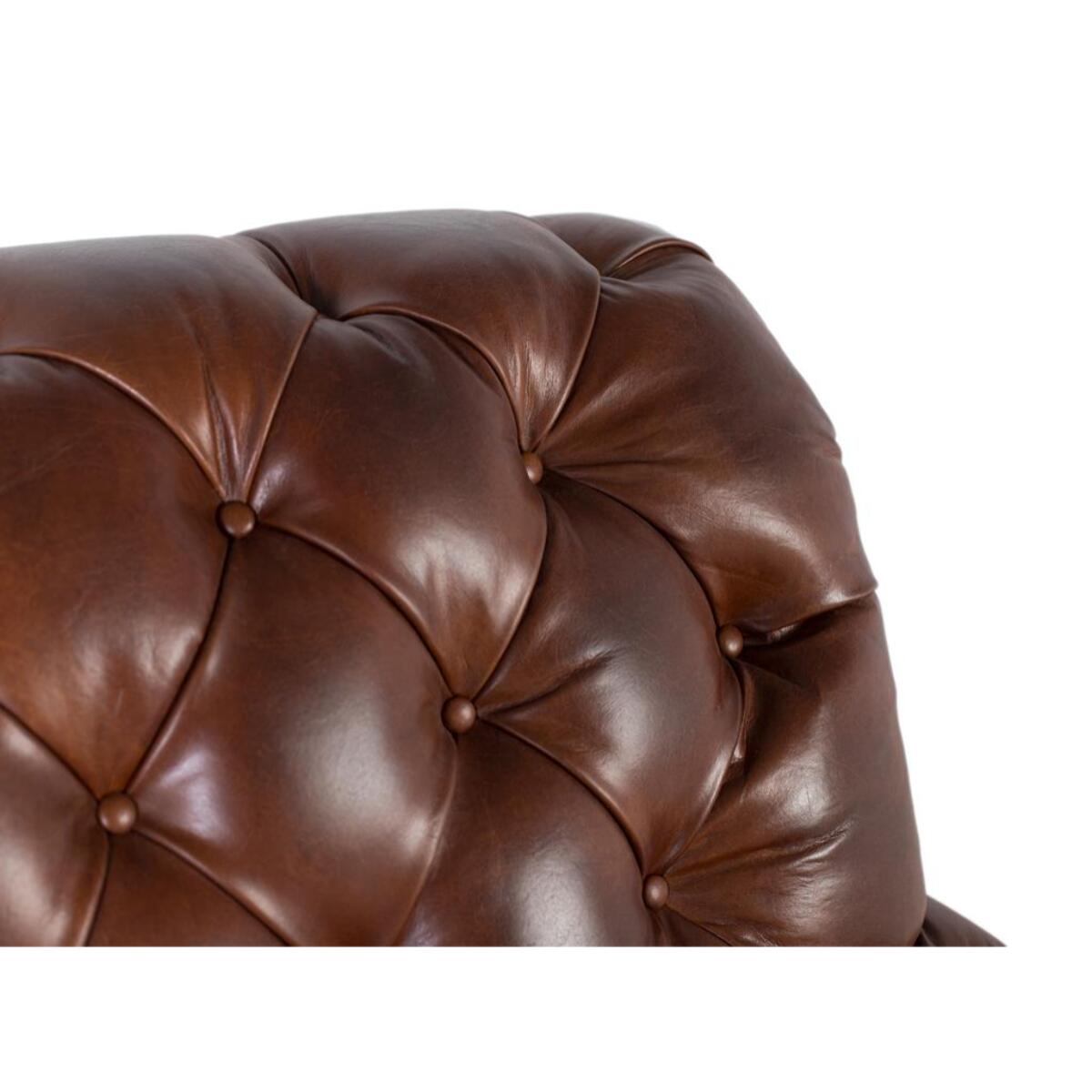 FAUTEUIL EN CUIR - 94 x 92 x 99 cm