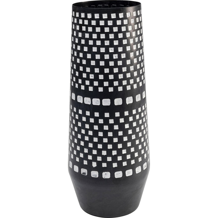 Vase Squares noir et blanc 40cm Kare Design