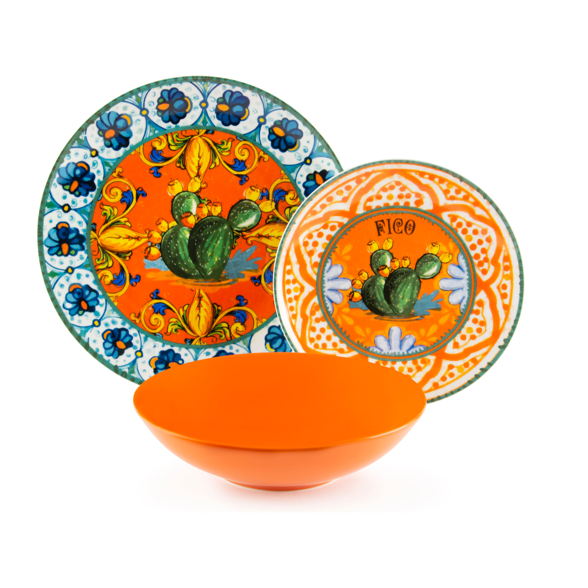 Service de table 18 pièces Excelsa – Bari Vecchia, Porcelaine Multicolore