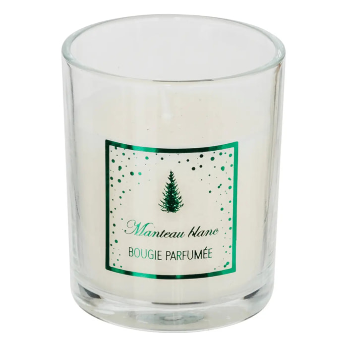 Bougie parfumée cracker 89 gr avec pot en verre assorti