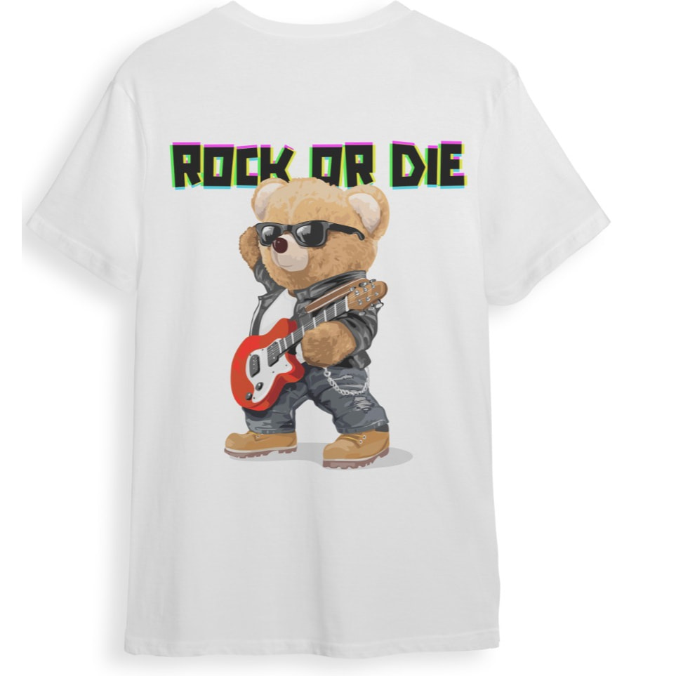 CAMISETA ROCK OR DIE CHICO IDOL BEAR TALLA S