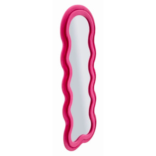 SPECCHIO DA MURO MIKI VELLUTO FUXIA CM 60X4X160 (MISURA SPECCHIO CM 39X135)