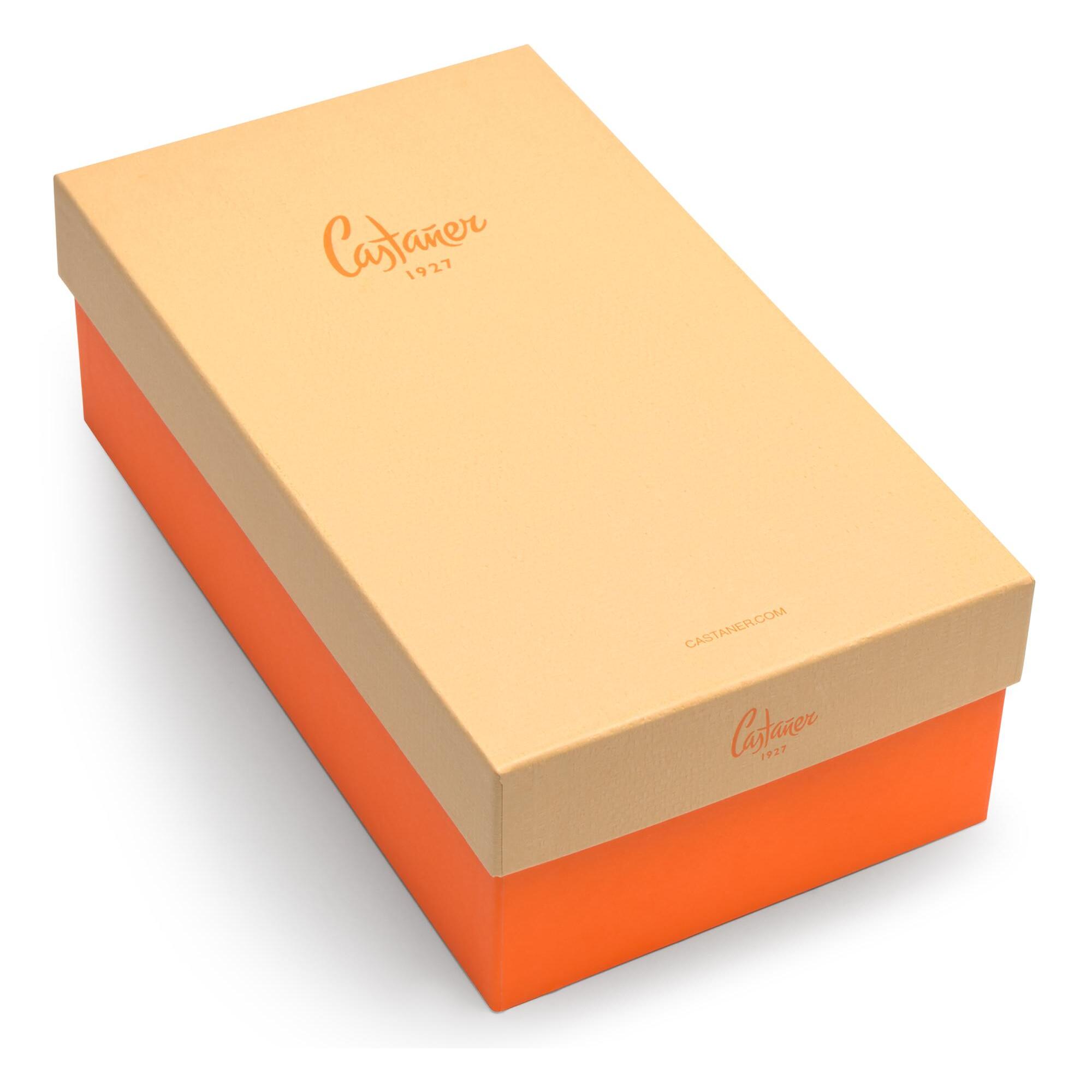 Alpargatas de cuña de mujer Carina en algodón orgánico, cierre mediante lazada