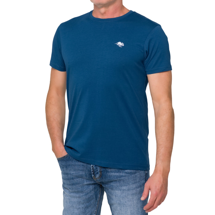 T-shirt in cotone 180 gr Hot Buttered Mistral blu chiaro