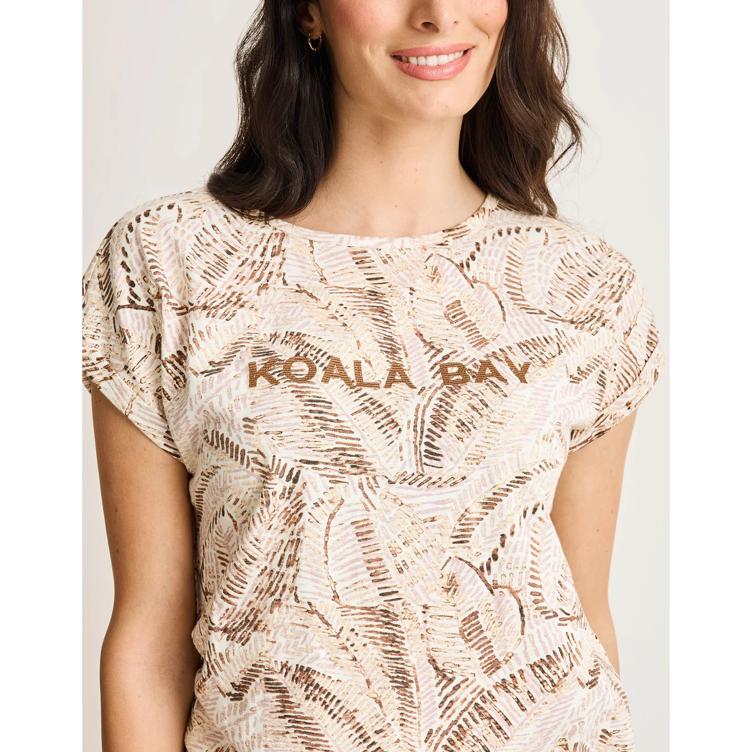 Camiseta Manga Corta Beige - Zebriye