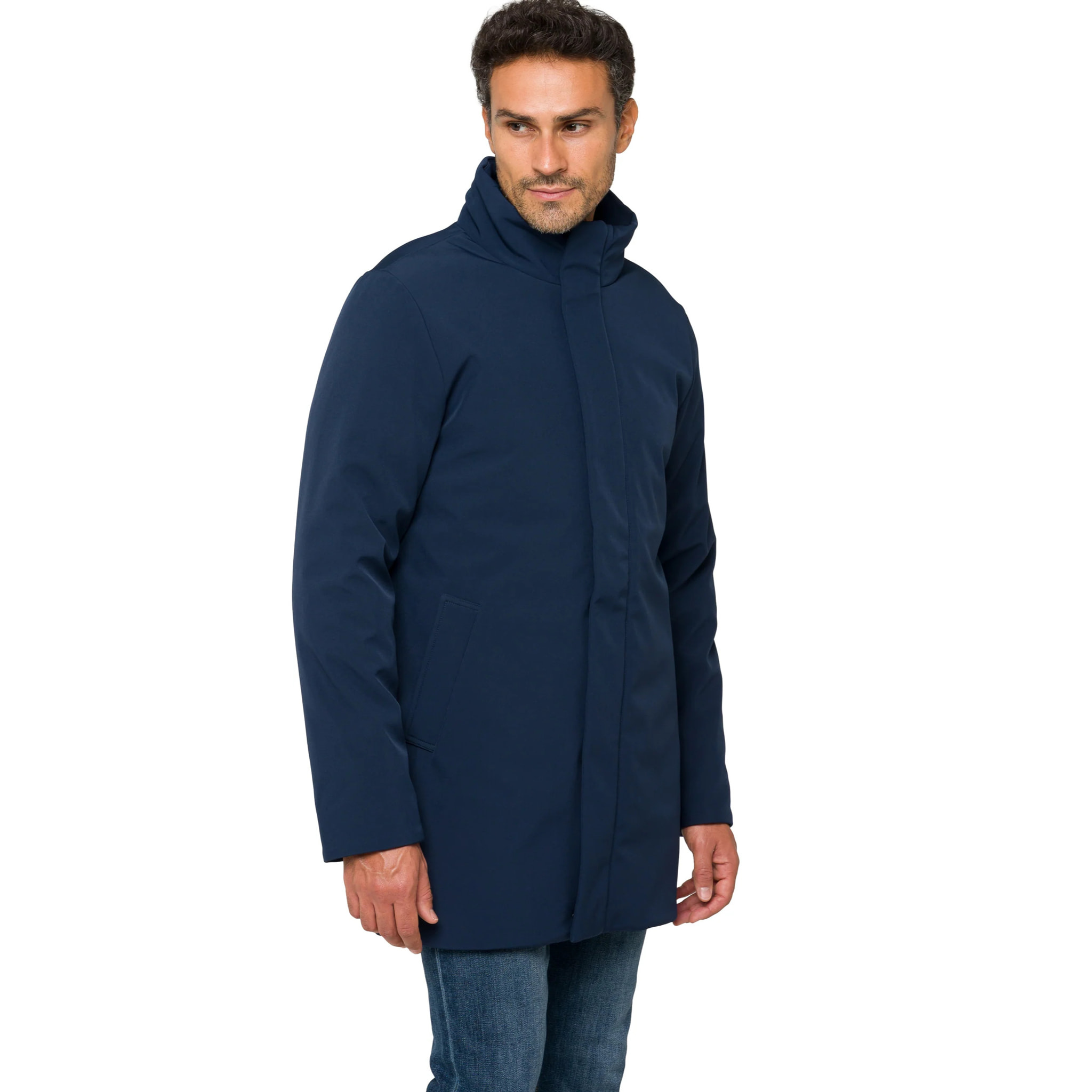 Giacca KANAWA imbottita impermeabile Blu