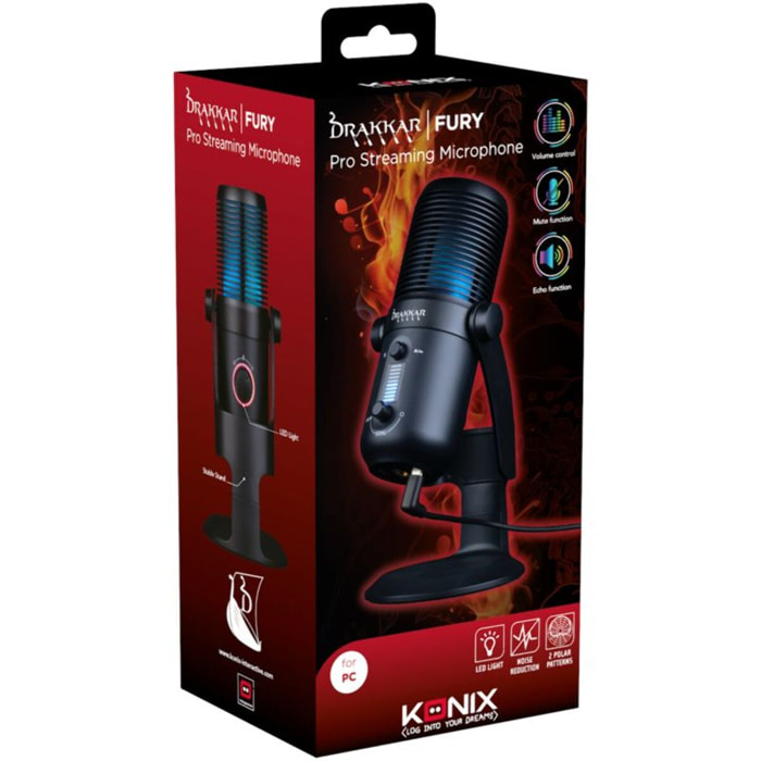 Micro Streaming KONIX DRAKKAR FURY PRO STREAMING MIC