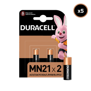 5x2 Piles Duracell MN21