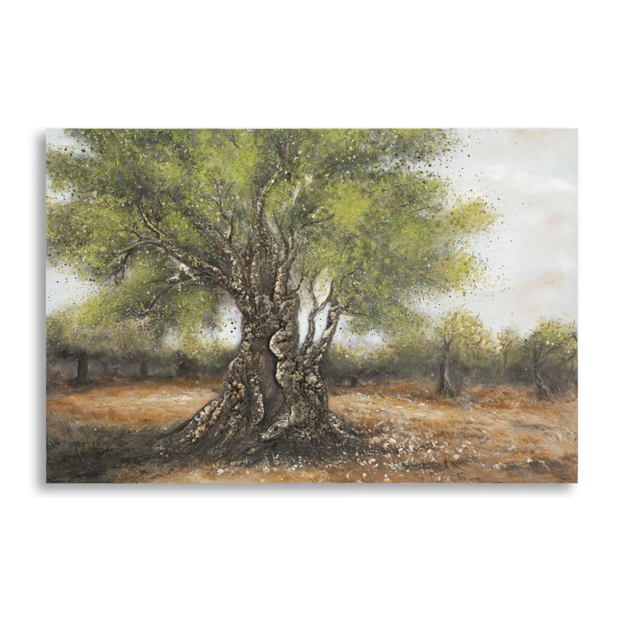 DIPINTO SU TELA OLIVO -C- CM 120X3,8X80