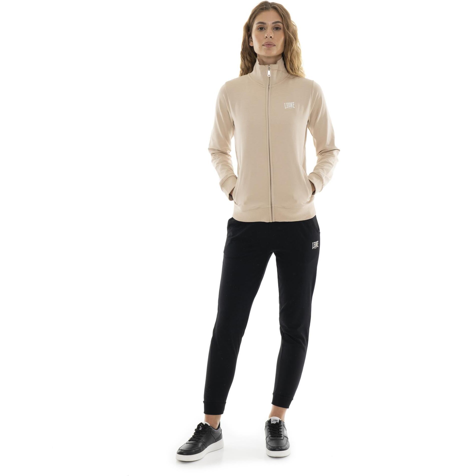 Chándal de mujer de invierno con cuello y cremallera "Plata"
