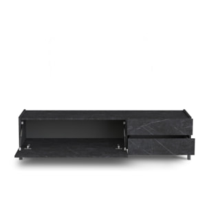 TOMASUCCI porta TV EDDY BLACK MARBLE Multicolore