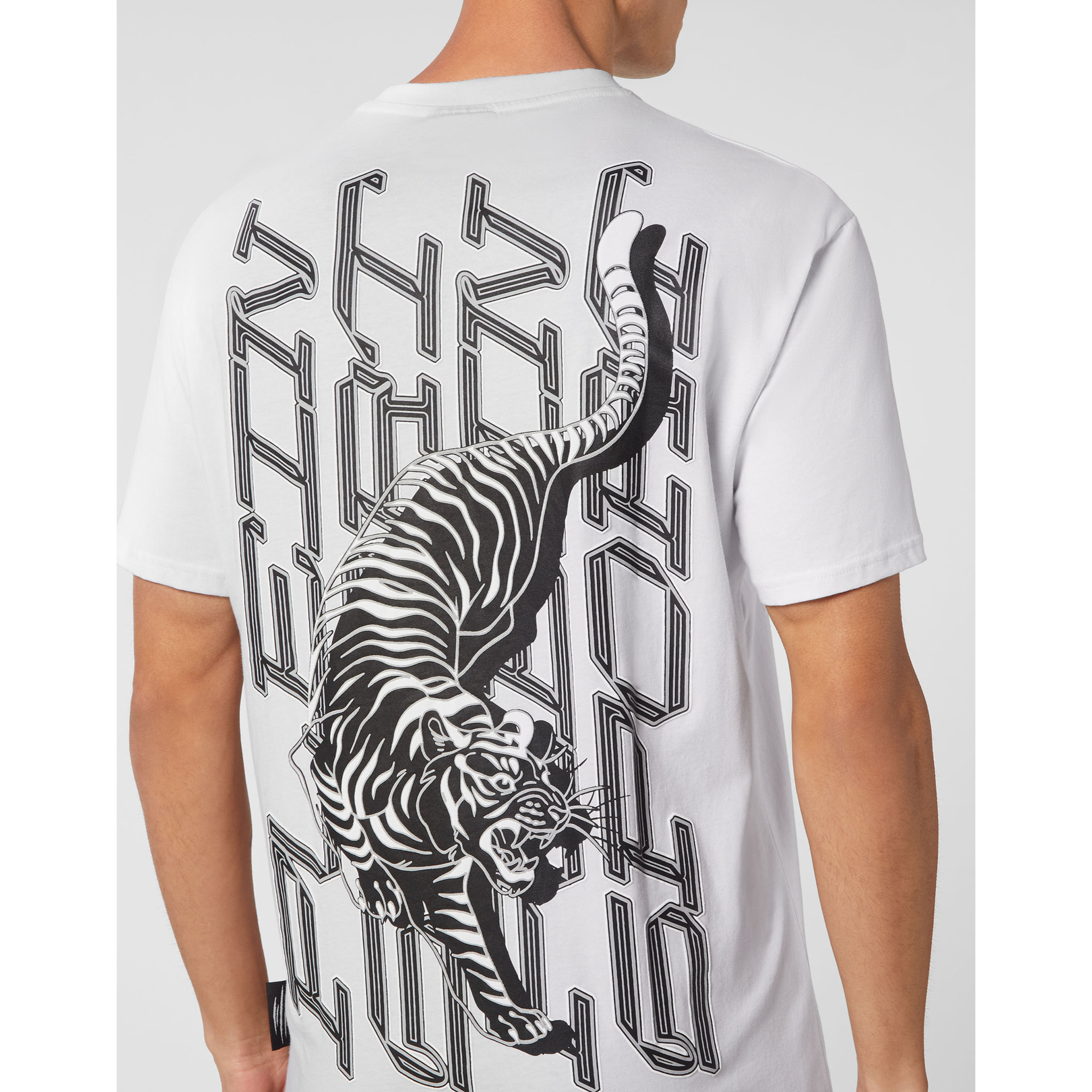 PLEIN SPORT Camiseta Cuello Redondo TIGER