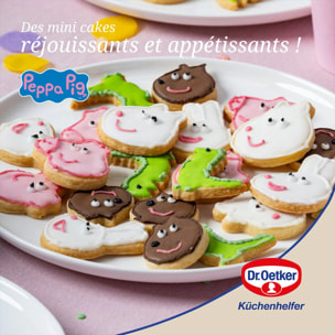 Moule mini cakes silicone 29 x 17,5 cm Dr. Oetker Peppa Pig