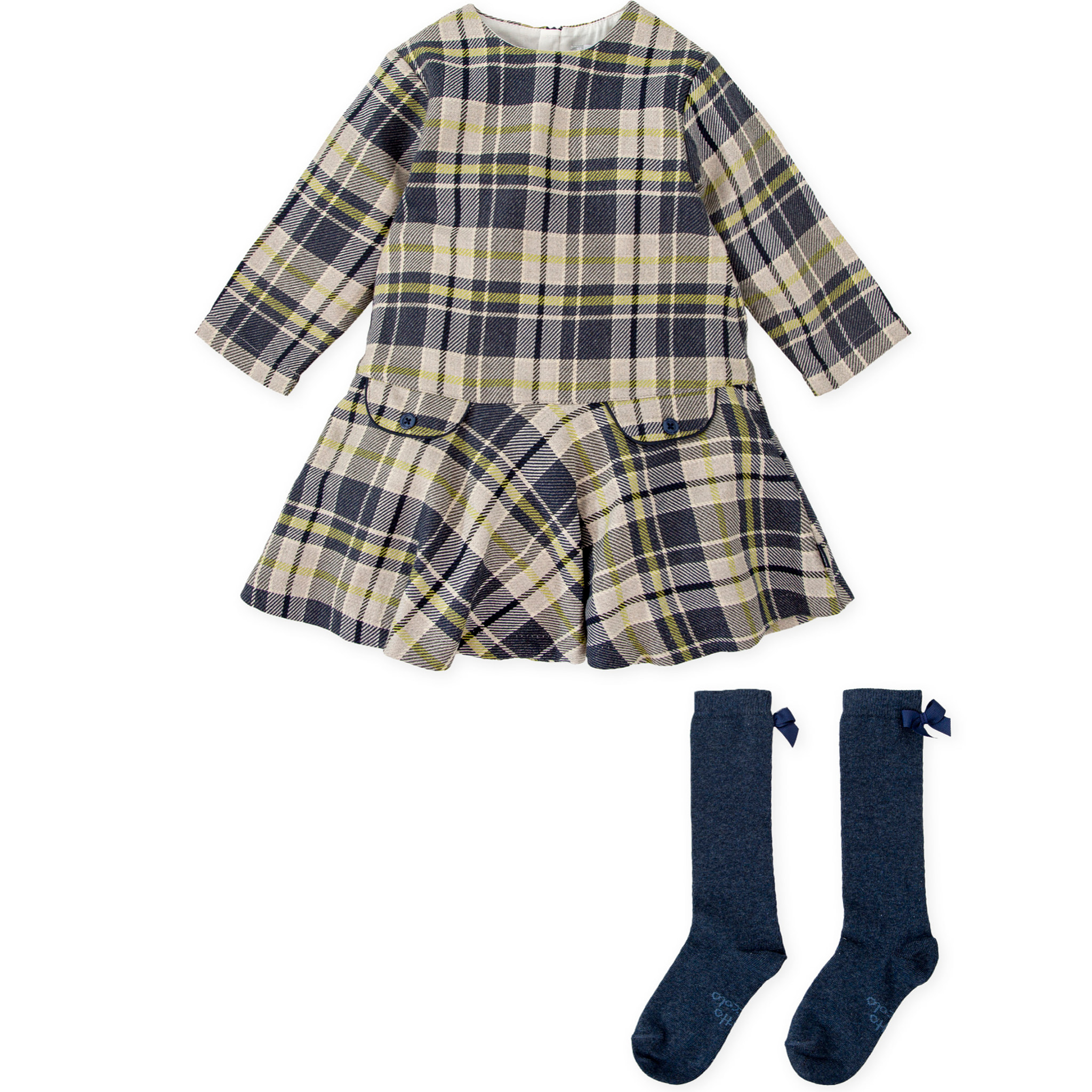 VESTIDO CON CALCETINES AZUL MARINO - Azul marino