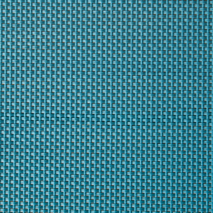 Bain de soleil transat inclinable 5 positions - tétière, 2 roulettes - alu. textilène bleu