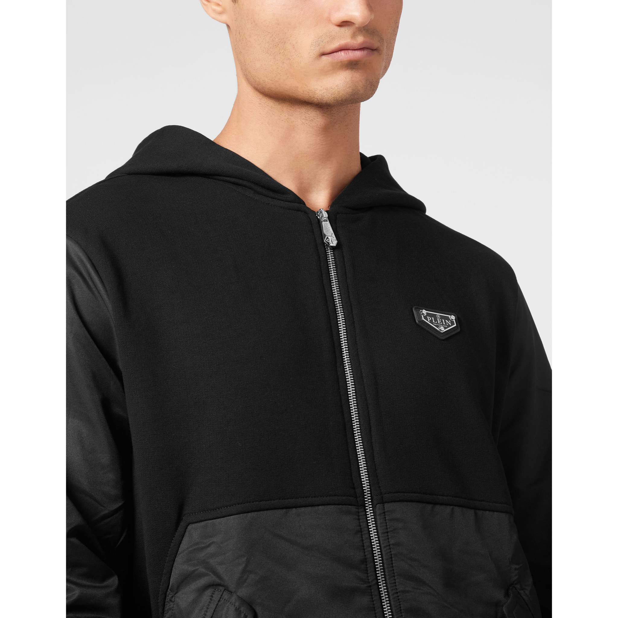 PHILIPP PLEIN Hooded Sweatjacket ICONIC PLEIN