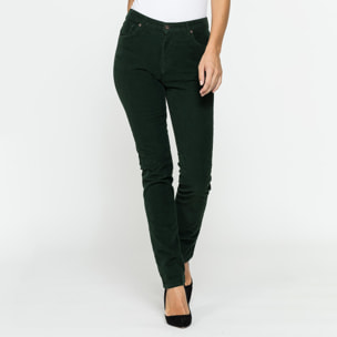 PANTALONE CINQUE TASCHE COMFORT FIT IN VELLUTO STRETCH 1000 RIGHE