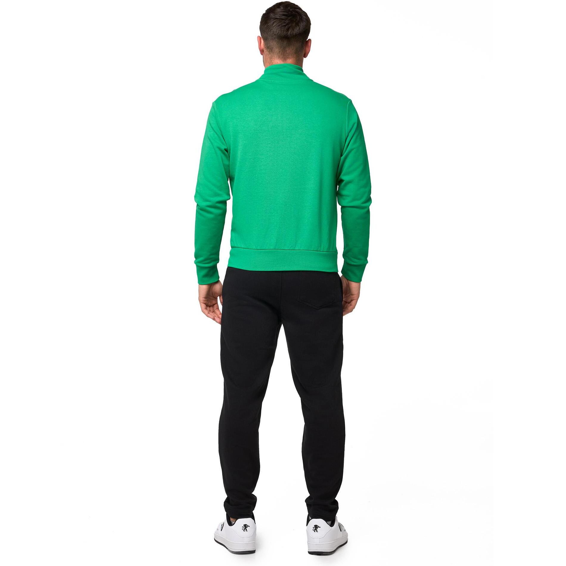 Tuta da uomo con Felpe con colletto e zip e pantalone non felpata Leone Basic