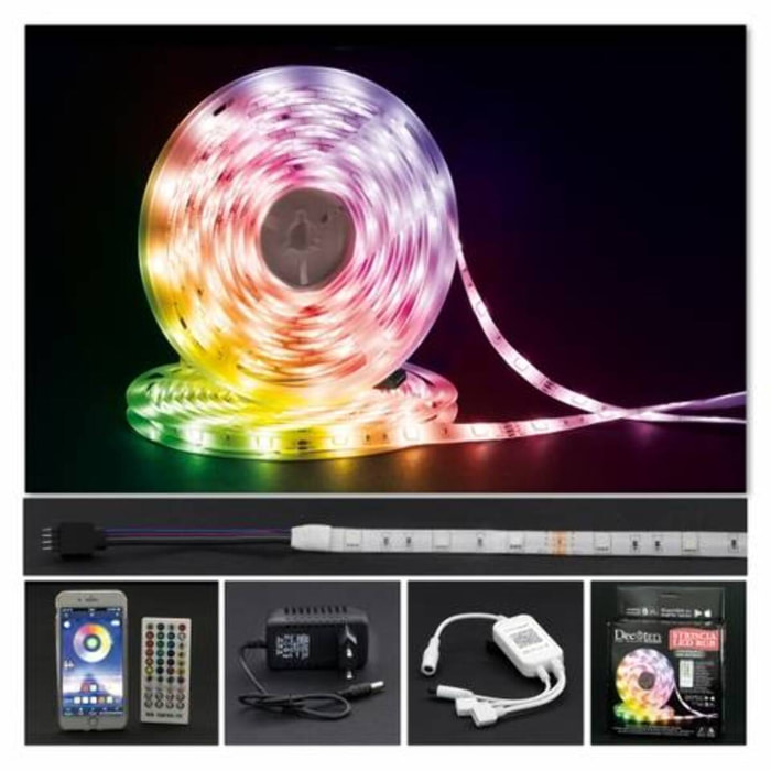 STRIP 300 LED RGB Collegabile 10MT Con App+Bluetooth