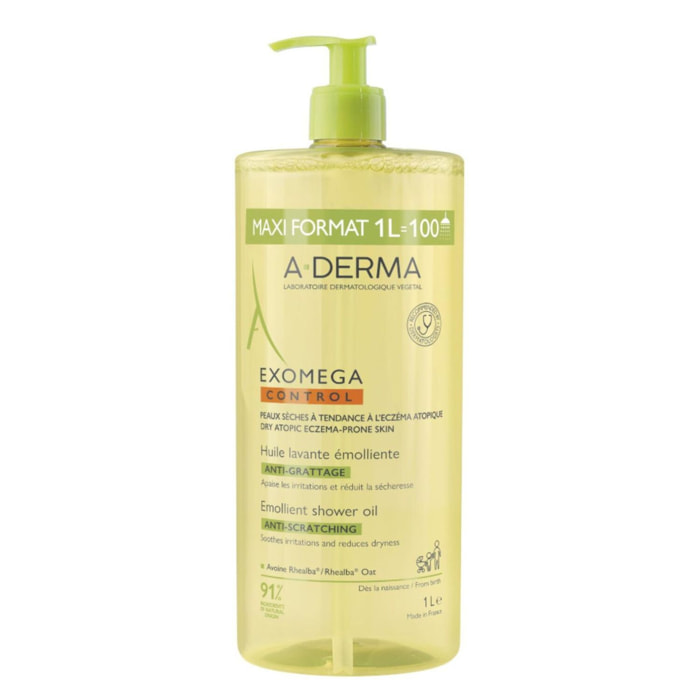 Exomega Control - Huile Lavante Émolliente Anti-Grattage