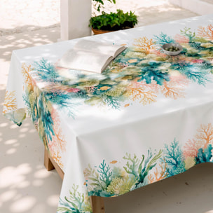 Mantel antimanchas RIVIERA MULTICOLOR - 100% algodón