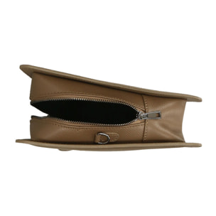 Borsa a tracolla da donna In Vera pelle Made in Italy 27x23x7 cm