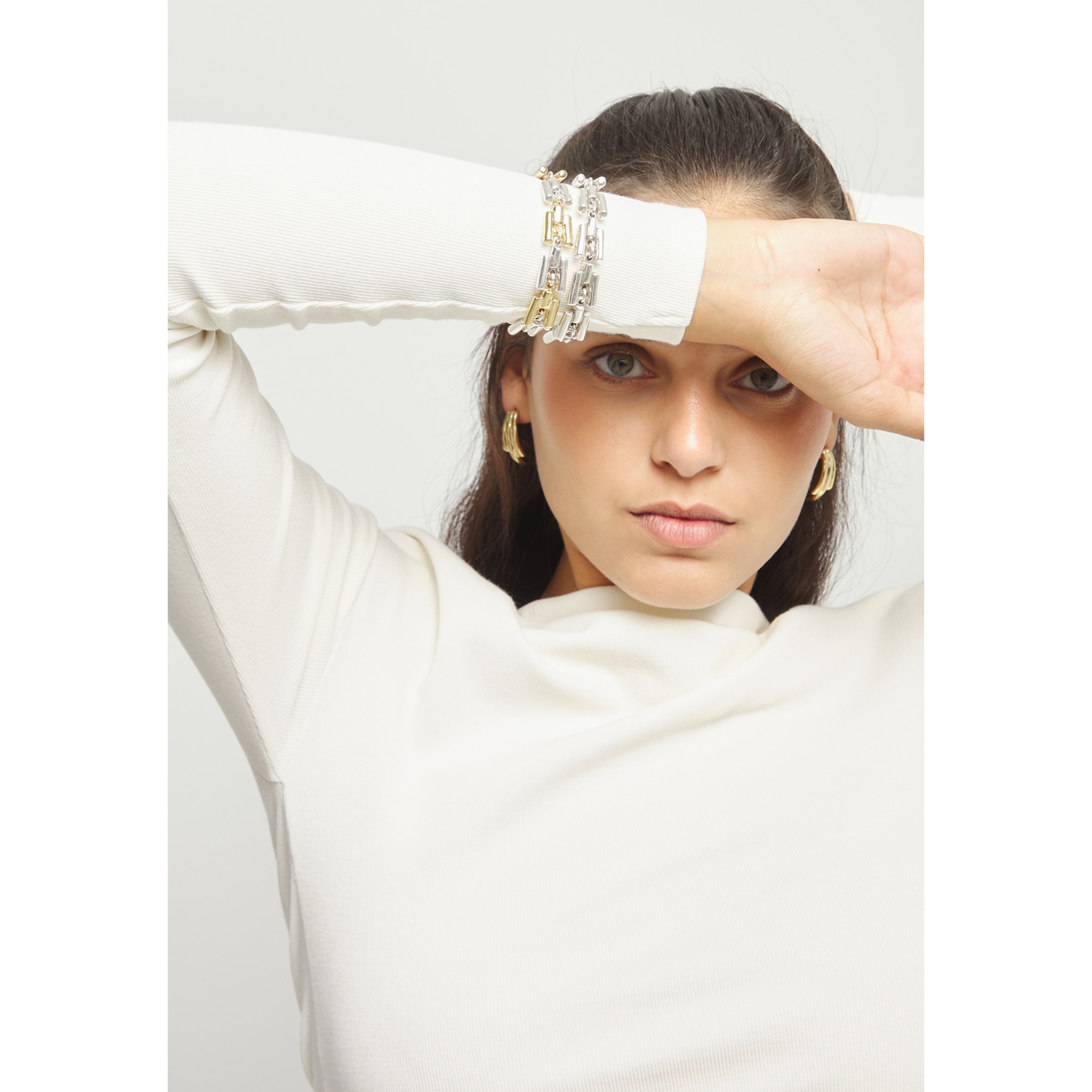 Pulsera RAÍCES PLATEADO L