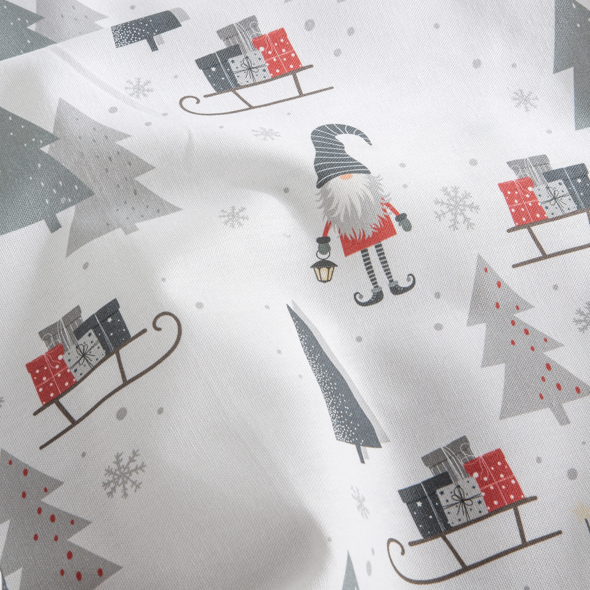 Nappe nöel anti-tâches 100% coton TRINEO