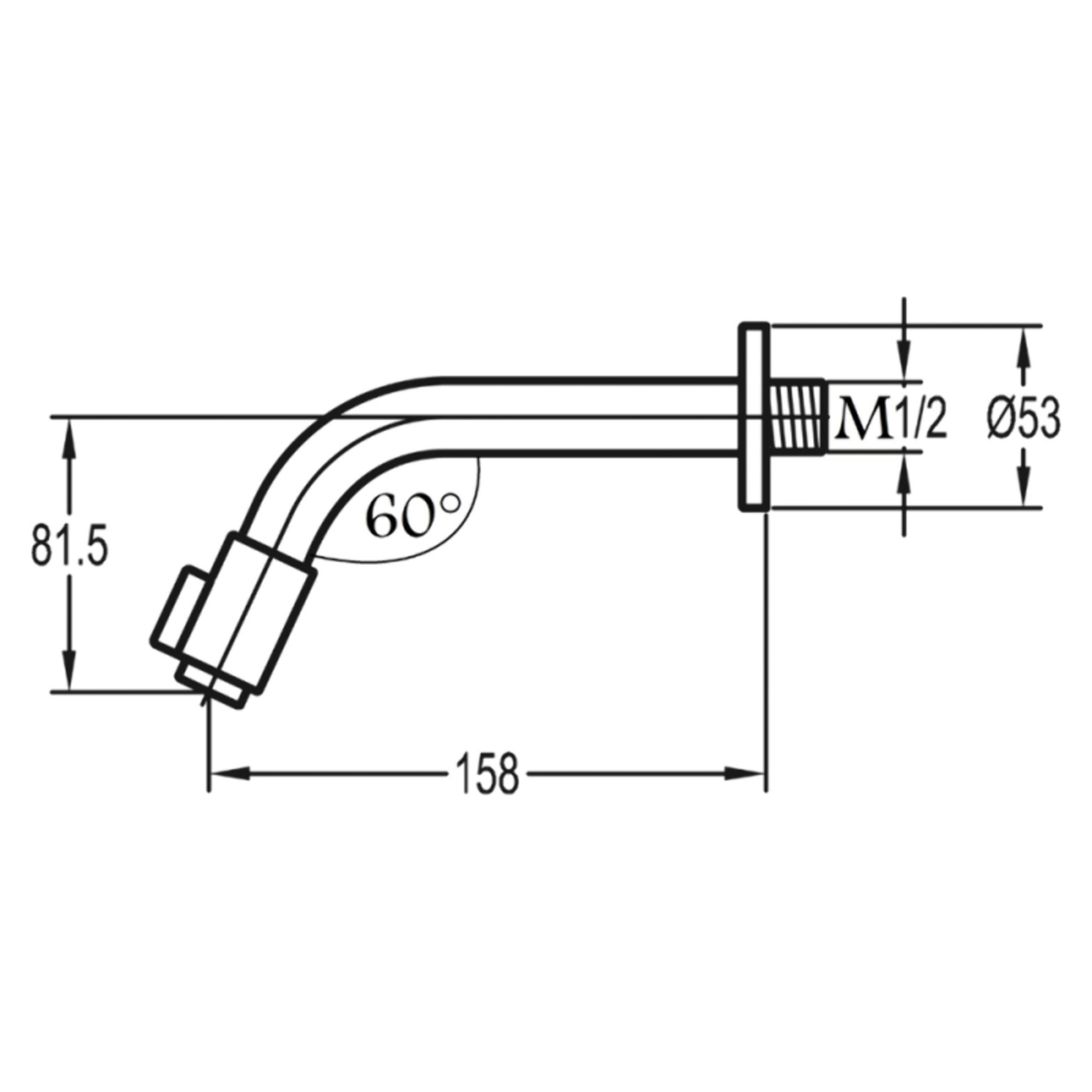 Robinet simple mural lave-mains type bar eau froide PAINI Espace toilette chromé