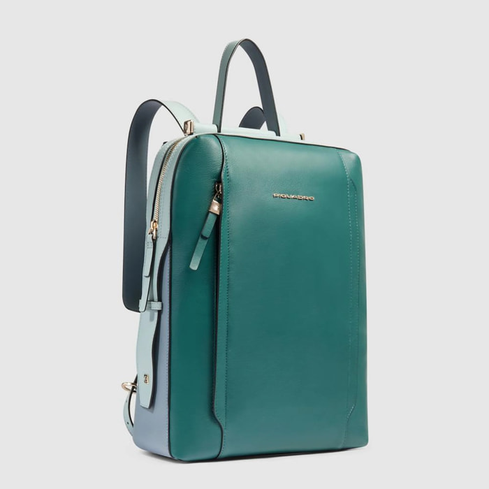 Piquadro Zaino porta pc e porta iPad® con protezioni antiurto e RFID