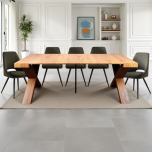 Console extensible Tomasucci ADELAIDE, en MDF finition chêne, 45 × 90 × 75 cm