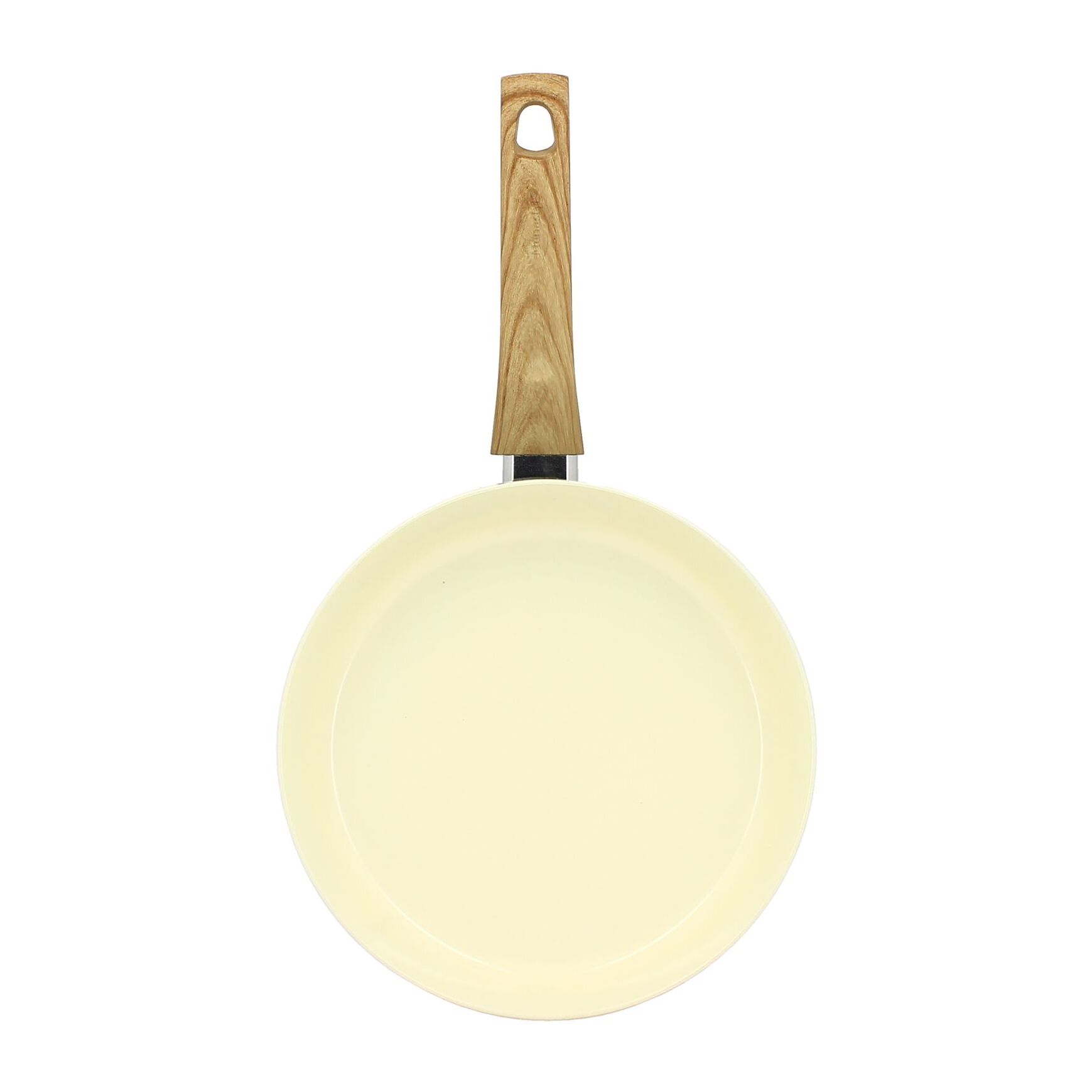 Poêle 24cm avec revêtement céramique crème - tous feux COLORAMA