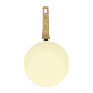 Poêle 24cm avec revêtement céramique crème - tous feux COLORAMA