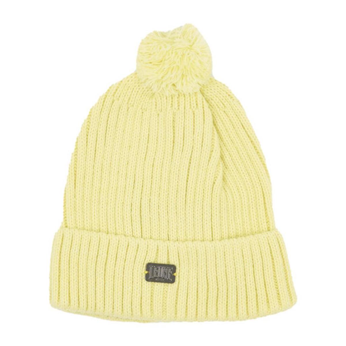 Cappello in maglia con pon pon da donna Basic