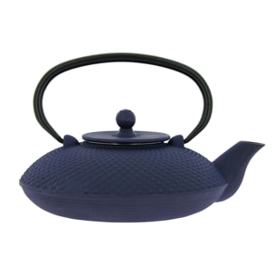 Théière en fonte bleue 0,8L TRESOR D'ASIE