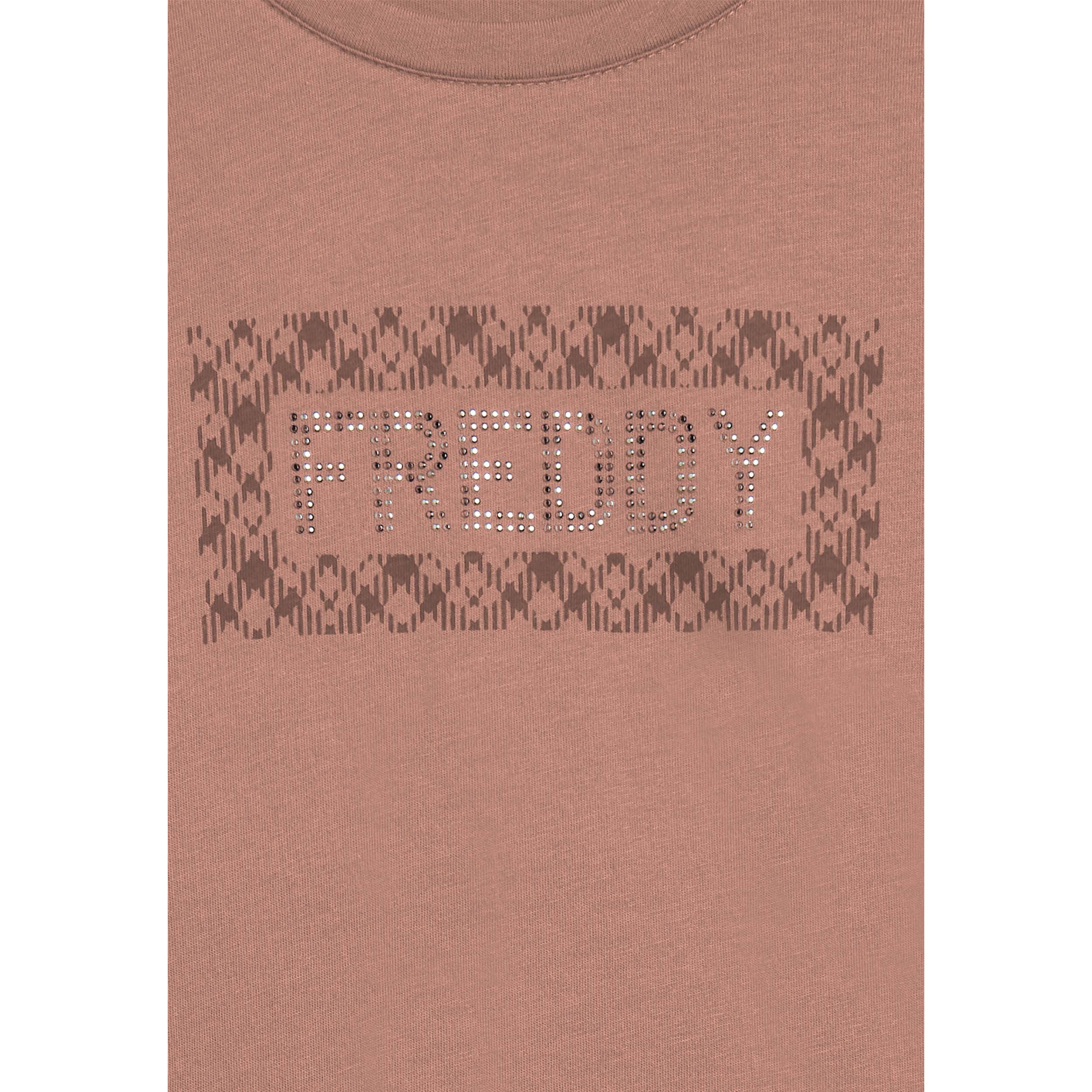 T-shirt comfort manica lunga con retro stampato