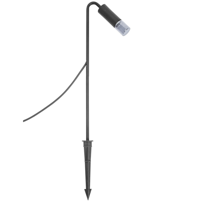 Forlight Trim baliza negro con led blanco cálido 3000K