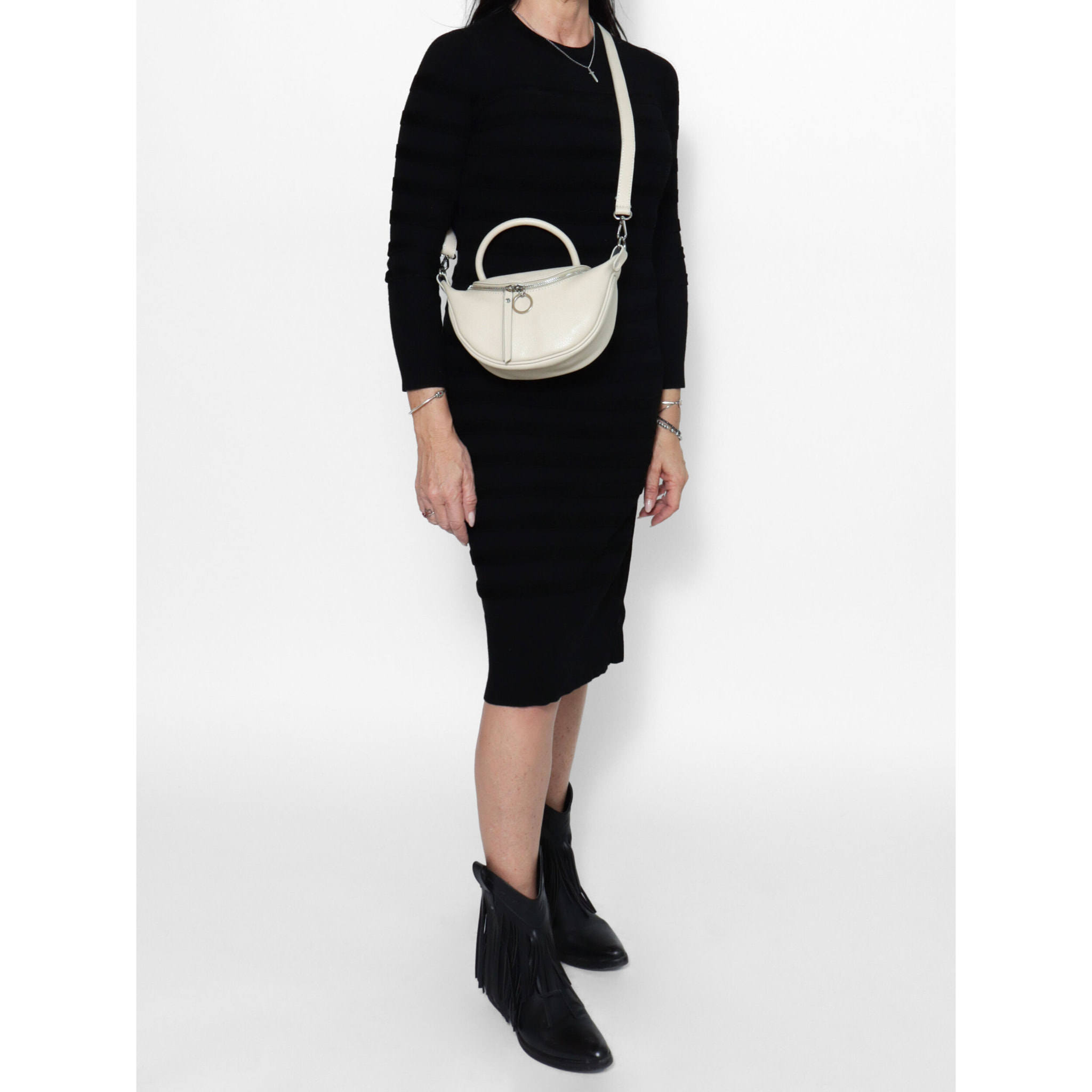 Borsa a mano Mae da donna In Vera pelle Made in Italy 26x13x8 cm