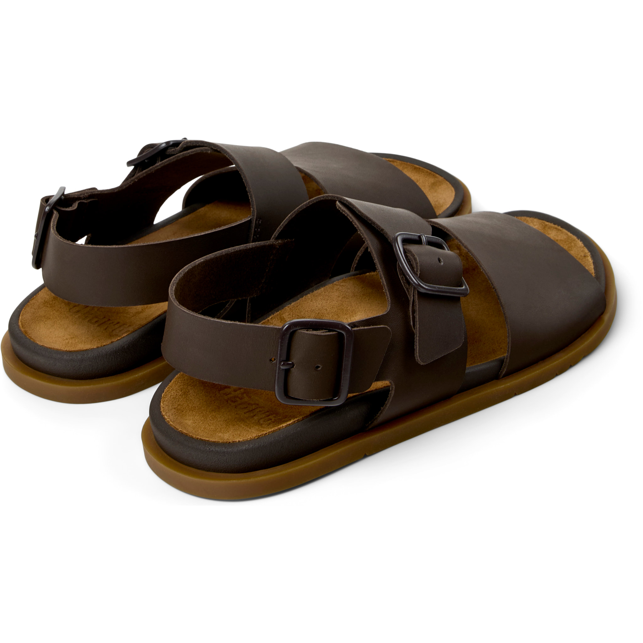 Sandali - CAMPER Lluc Sandal - Marrone - Pelle liscia