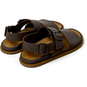 Sandali - CAMPER Lluc Sandal - Marrone - Pelle liscia