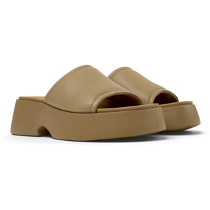 Sandalias - CAMPER Tasha - Marron - Cuero liso