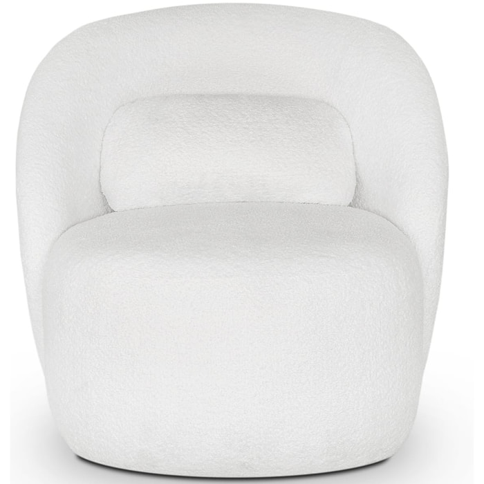 Fauteuil en tissu bouclette - Rondo